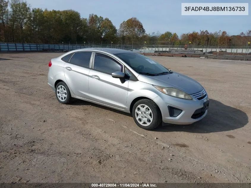 2011 Ford Fiesta Se VIN: 3FADP4BJ8BM136733 Lot: 40729004