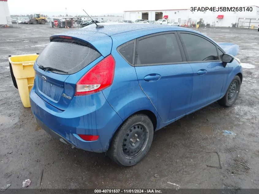 2011 Ford Fiesta Se VIN: 3FADP4EJ5BM268140 Lot: 40751537