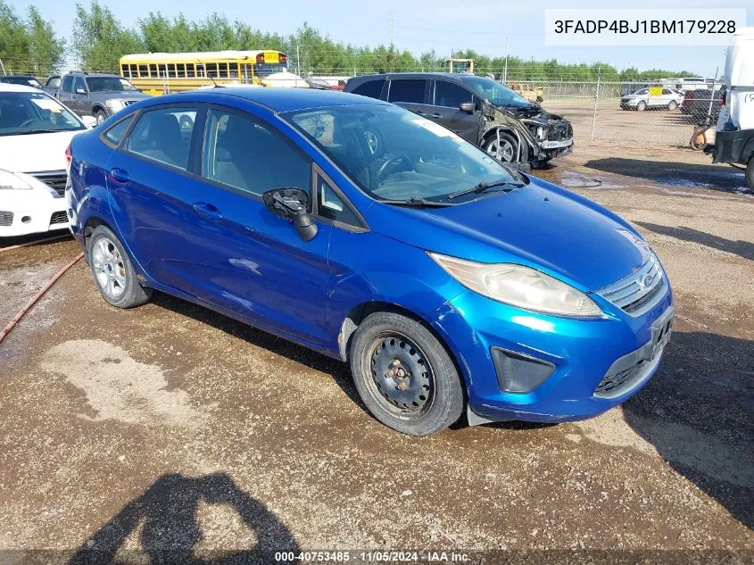 2011 Ford Fiesta Se VIN: 3FADP4BJ1BM179228 Lot: 40753485