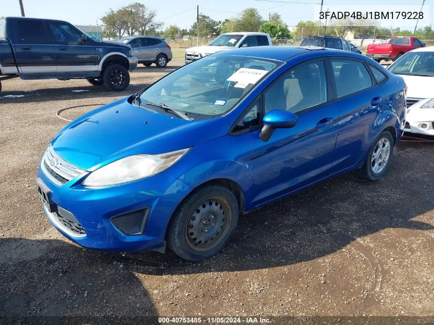 2011 Ford Fiesta Se VIN: 3FADP4BJ1BM179228 Lot: 40753485