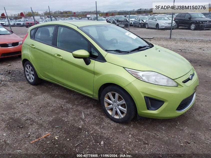 2011 Ford Fiesta Se VIN: 3FADP4EJ3BM150776 Lot: 40778905