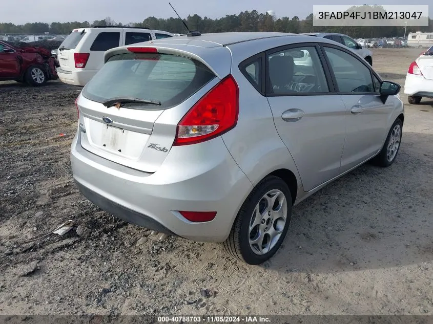 2011 Ford Fiesta Ses VIN: 3FADP4FJ1BM213047 Lot: 40788703