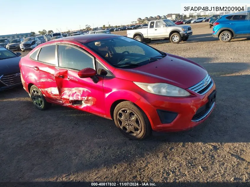 2011 Ford Fiesta Se VIN: 3FADP4BJ1BM200904 Lot: 40817832