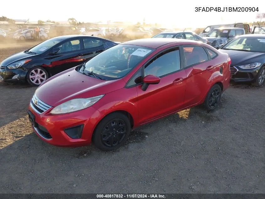 2011 Ford Fiesta Se VIN: 3FADP4BJ1BM200904 Lot: 40817832