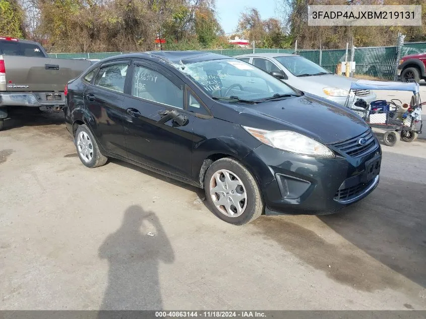 2011 Ford Fiesta S VIN: 3FADP4AJXBM219131 Lot: 40863144