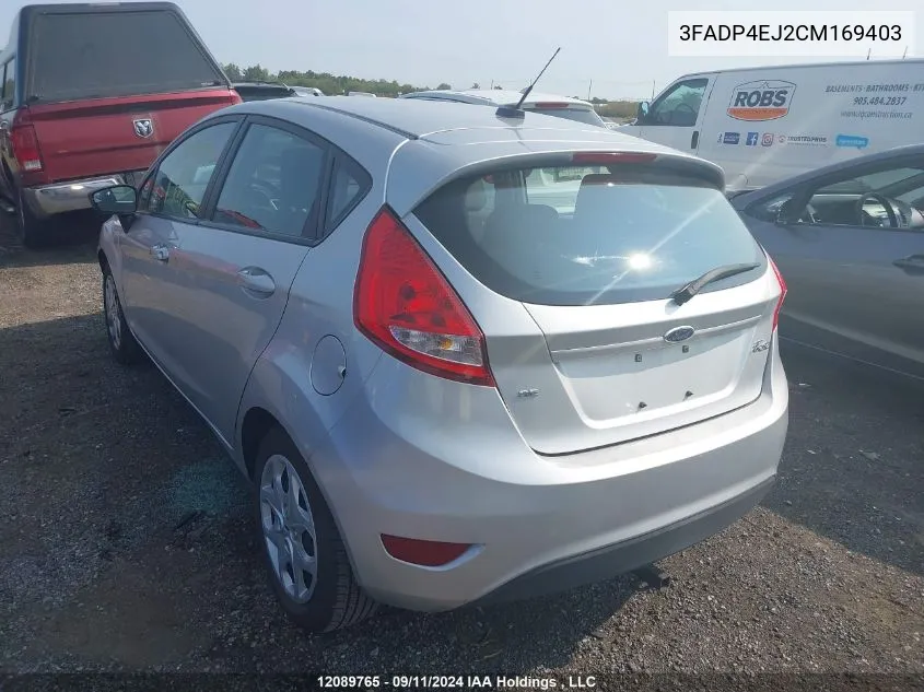 2012 Ford Fiesta Se VIN: 3FADP4EJ2CM169403 Lot: 12089765