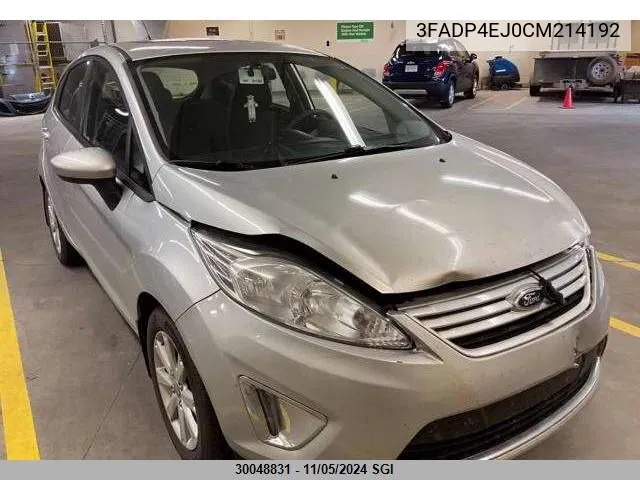 2012 Ford Fiesta Se VIN: 3FADP4EJ0CM214192 Lot: 30048831