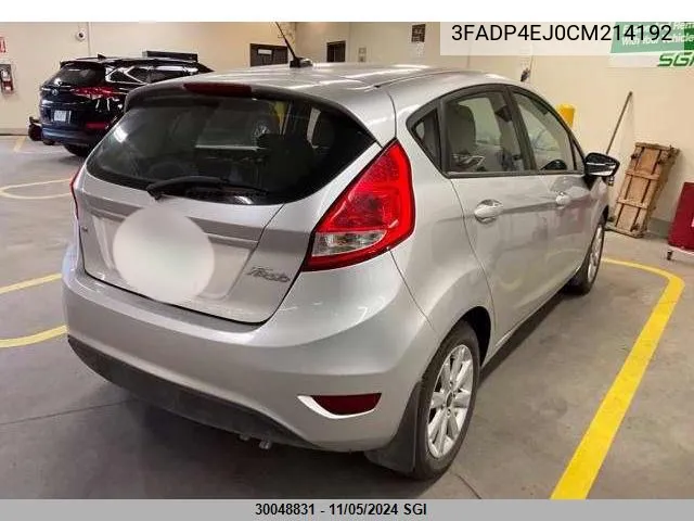 2012 Ford Fiesta Se VIN: 3FADP4EJ0CM214192 Lot: 30048831