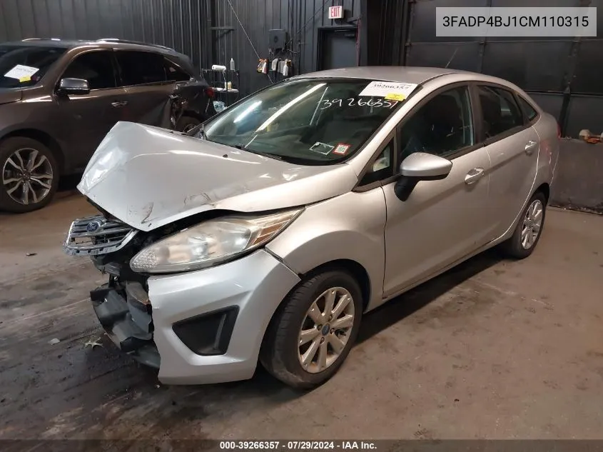 3FADP4BJ1CM110315 2012 Ford Fiesta Se