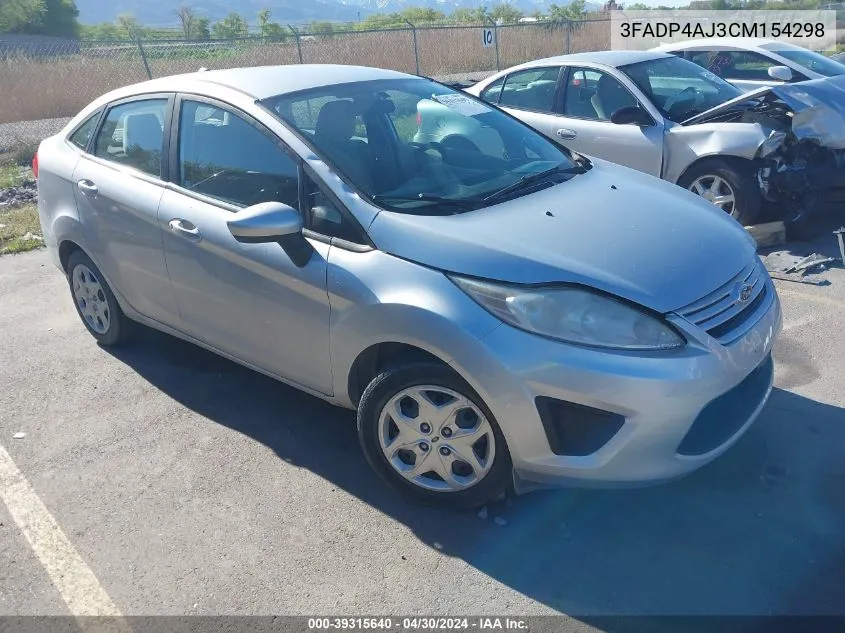 3FADP4AJ3CM154298 2012 Ford Fiesta S