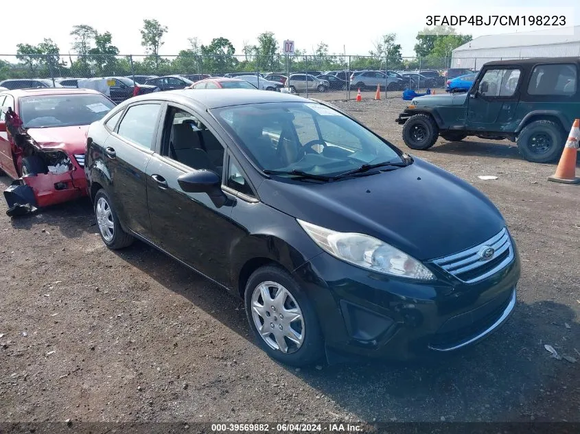 2012 Ford Fiesta Se VIN: 3FADP4BJ7CM198223 Lot: 39569882