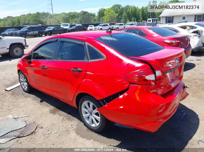 3FADP4BJ3CM182374 2012 Ford Fiesta Se