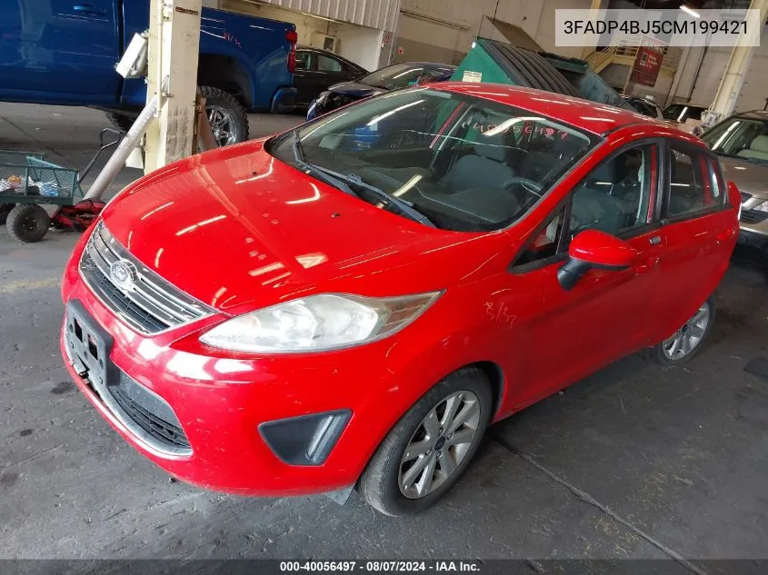 2012 Ford Fiesta Se VIN: 3FADP4BJ5CM199421 Lot: 40056497