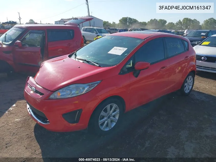 2012 Ford Fiesta Se VIN: 3FADP4EJ0CM161347 Lot: 40074023