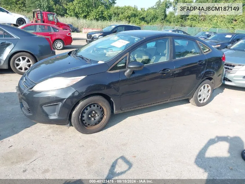 3FADP4AJ8CM187149 2012 Ford Fiesta S