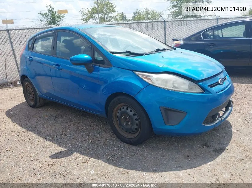 2012 Ford Fiesta Se VIN: 3FADP4EJ2CM101490 Lot: 40170018