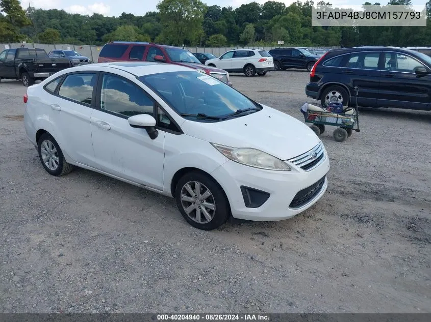 2012 Ford Fiesta Se VIN: 3FADP4BJ8CM157793 Lot: 40204940