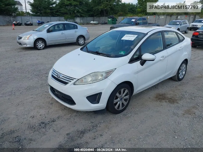 2012 Ford Fiesta Se VIN: 3FADP4BJ8CM157793 Lot: 40204940