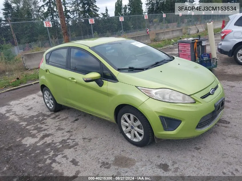 2012 Ford Fiesta Se VIN: 3FADP4EJ3CM153534 Lot: 40215300