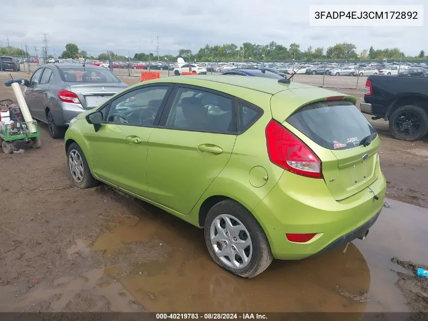 3FADP4EJ3CM172892 2012 Ford Fiesta Se