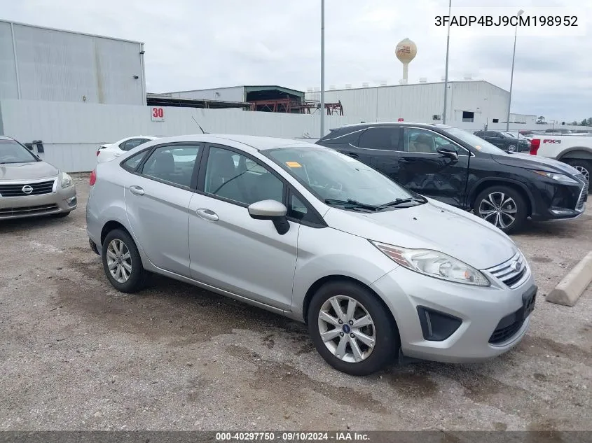 2012 Ford Fiesta Se VIN: 3FADP4BJ9CM198952 Lot: 40297750