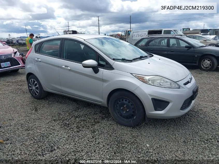 2012 Ford Fiesta Se VIN: 3FADP4EJ2CM219300 Lot: 40327310