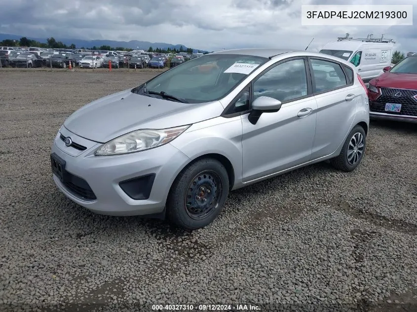 2012 Ford Fiesta Se VIN: 3FADP4EJ2CM219300 Lot: 40327310