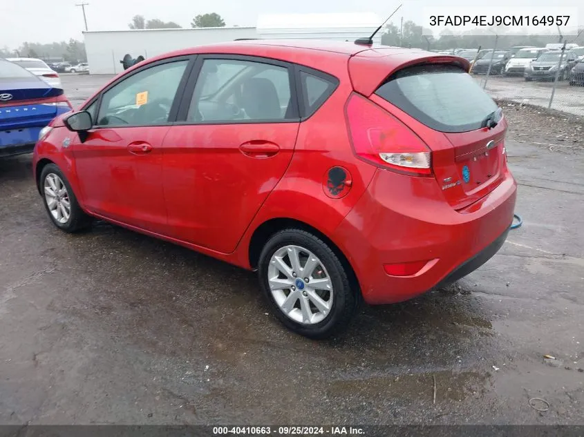 2012 Ford Fiesta Se VIN: 3FADP4EJ9CM164957 Lot: 40410663