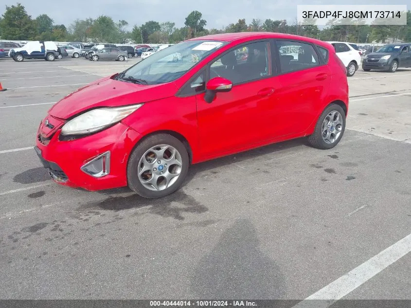 2012 Ford Fiesta Ses VIN: 3FADP4FJ8CM173714 Lot: 40444014