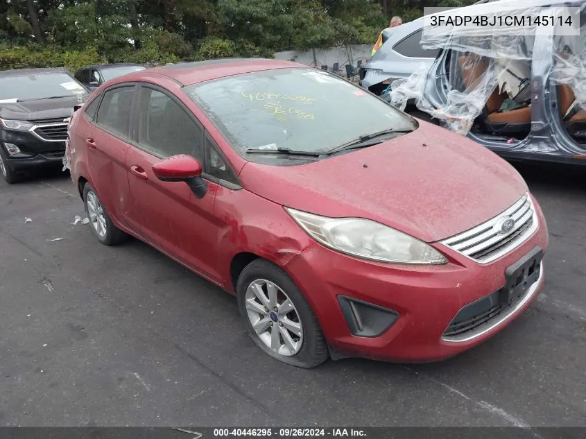 2012 Ford Fiesta Se VIN: 3FADP4BJ1CM145114 Lot: 40446295