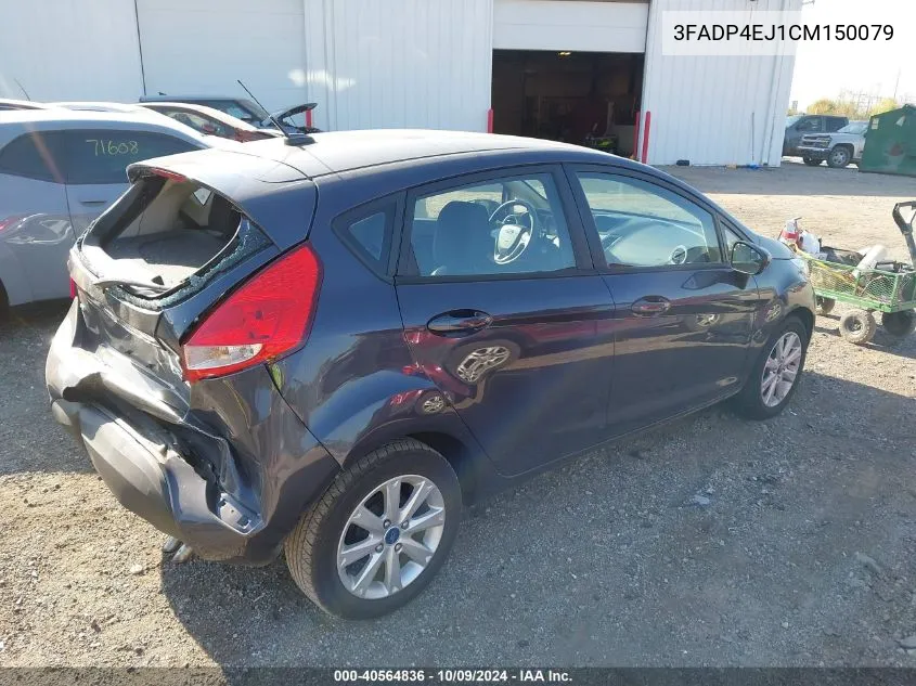 2012 Ford Fiesta Se VIN: 3FADP4EJ1CM150079 Lot: 40564836