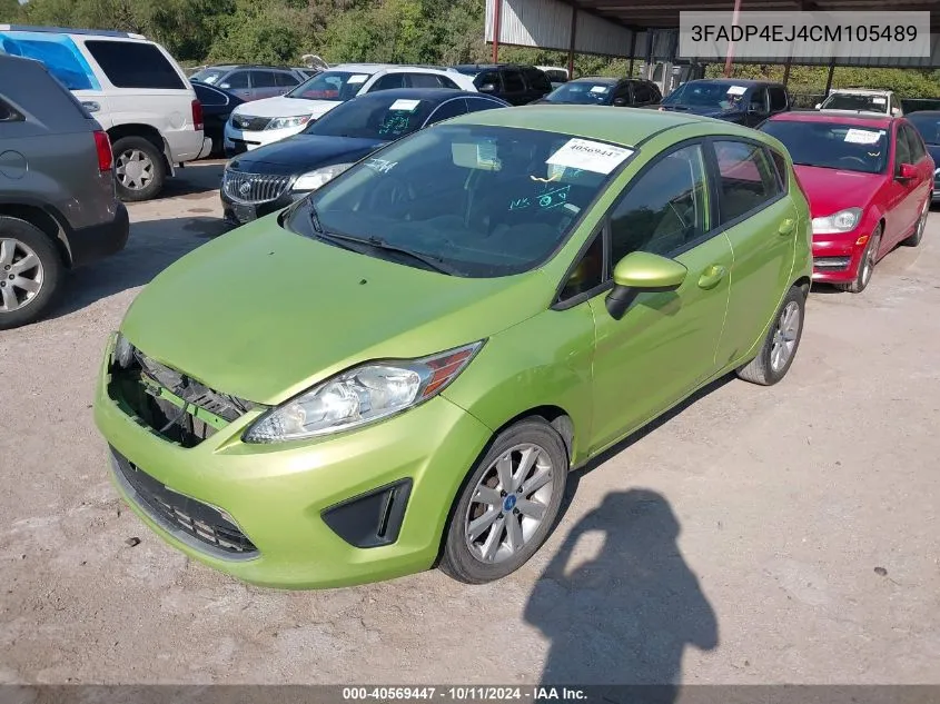 2012 Ford Fiesta Se VIN: 3FADP4EJ4CM105489 Lot: 40569447