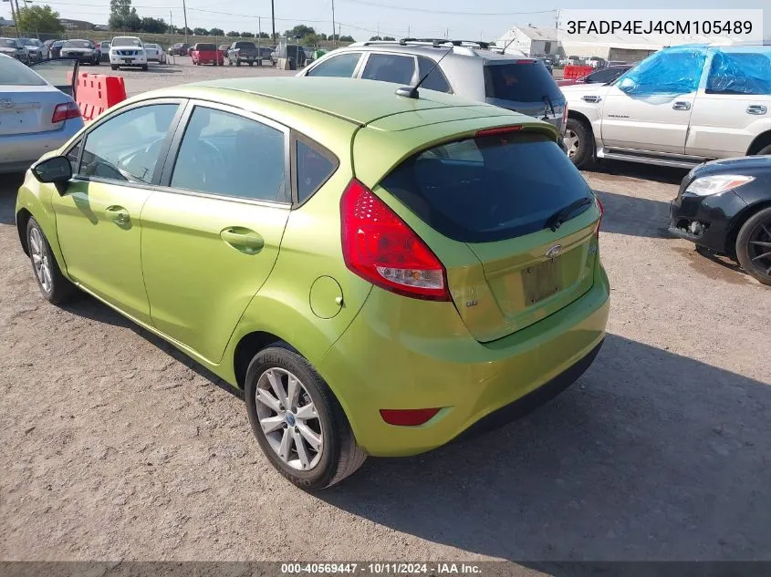 2012 Ford Fiesta Se VIN: 3FADP4EJ4CM105489 Lot: 40569447