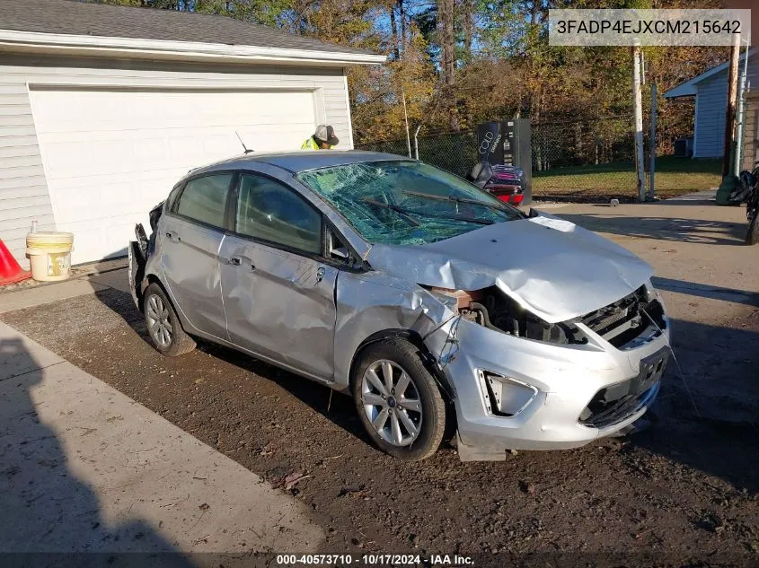 2012 Ford Fiesta Se VIN: 3FADP4EJXCM215642 Lot: 40573710