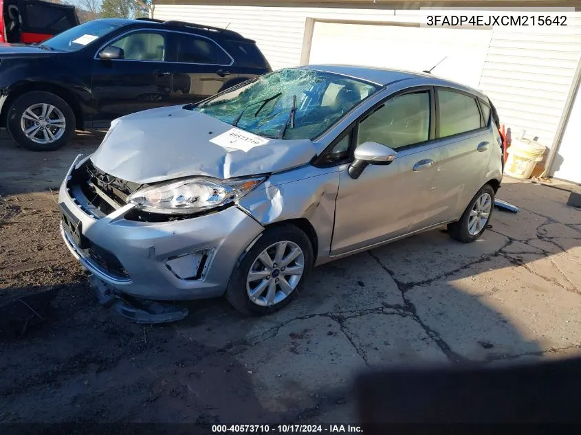 2012 Ford Fiesta Se VIN: 3FADP4EJXCM215642 Lot: 40573710