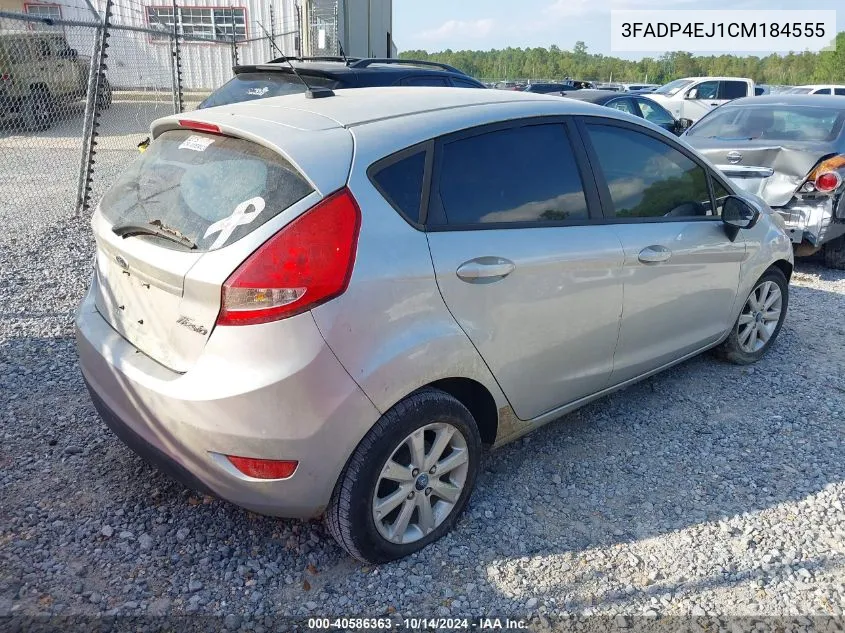 2012 Ford Fiesta Se VIN: 3FADP4EJ1CM184555 Lot: 40586363