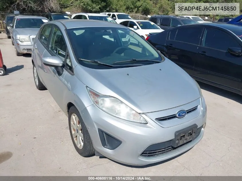 2012 Ford Fiesta Se VIN: 3FADP4EJ6CM145850 Lot: 40600116