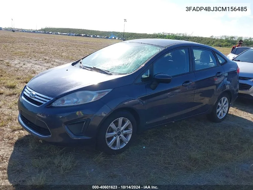 2012 Ford Fiesta Se VIN: 3FADP4BJ3CM156485 Lot: 40601623