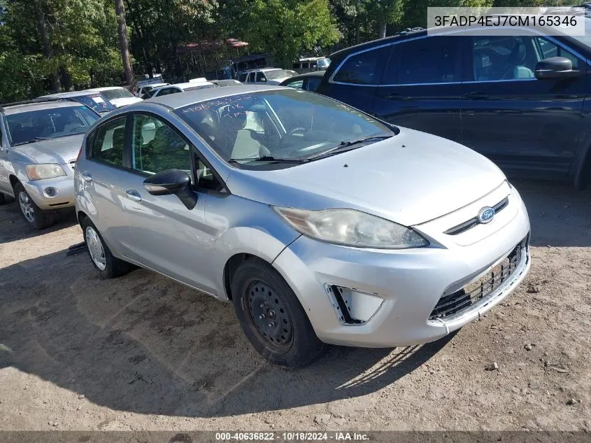 2012 Ford Fiesta Se VIN: 3FADP4EJ7CM165346 Lot: 40636822