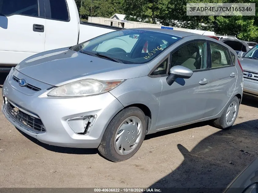 2012 Ford Fiesta Se VIN: 3FADP4EJ7CM165346 Lot: 40636822