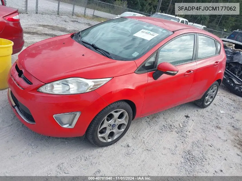 2012 Ford Fiesta Ses VIN: 3FADP4FJ0CM177062 Lot: 40701540