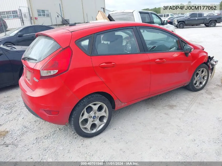 2012 Ford Fiesta Ses VIN: 3FADP4FJ0CM177062 Lot: 40701540