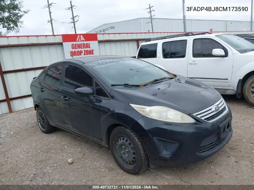 2012 Ford Fiesta Se VIN: 3FADP4BJ8CM173590 Lot: 40732721