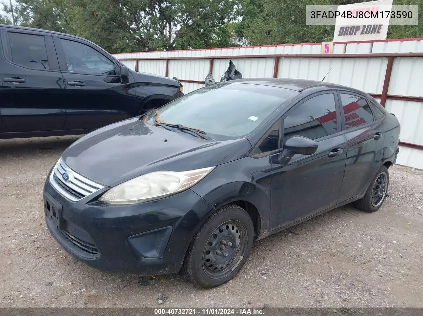 2012 Ford Fiesta Se VIN: 3FADP4BJ8CM173590 Lot: 40732721