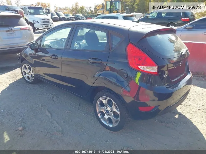 2012 Ford Fiesta Ses VIN: 3FADP4FJ2CM156973 Lot: 40743013