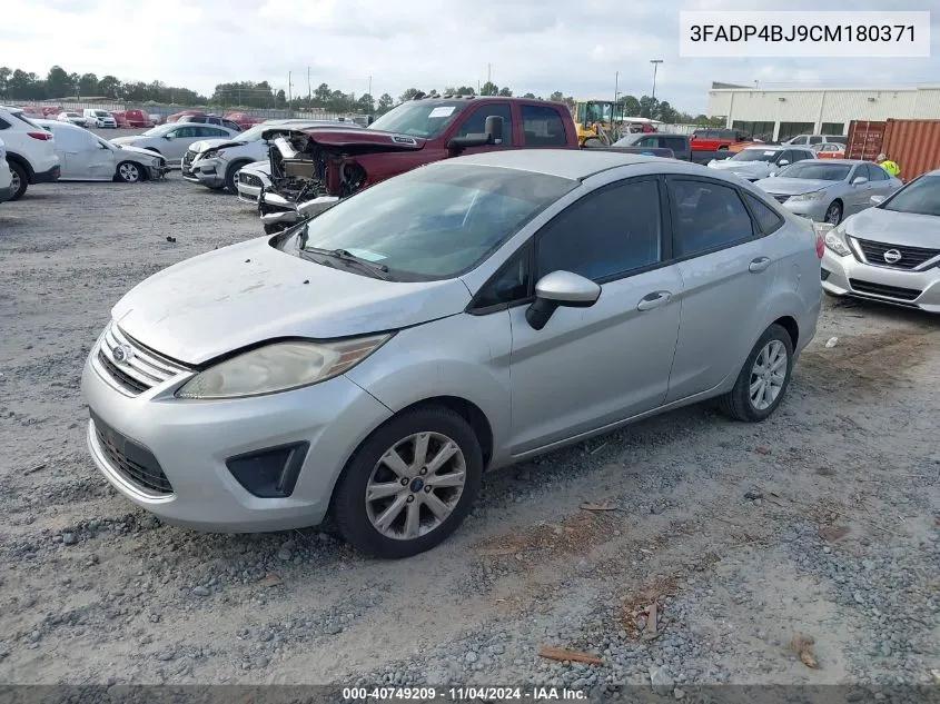 2012 Ford Fiesta Se VIN: 3FADP4BJ9CM180371 Lot: 40749209