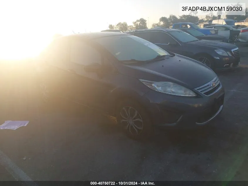 2012 Ford Fiesta Se VIN: 3FADP4BJXCM159030 Lot: 40750722