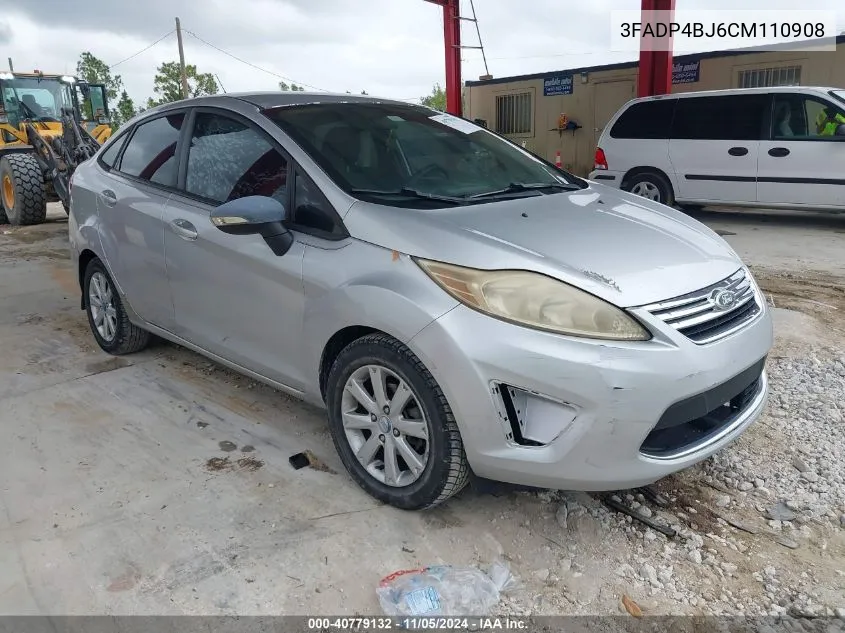 2012 Ford Fiesta Se VIN: 3FADP4BJ6CM110908 Lot: 40779132