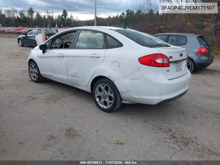 2012 Ford Fiesta Sel VIN: 3FADP4CJ9CM171507 Lot: 40786813