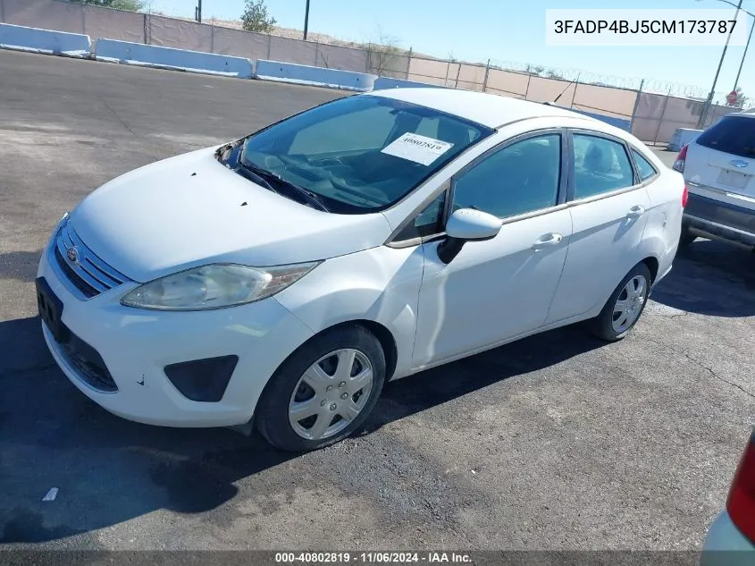 2012 Ford Fiesta Se VIN: 3FADP4BJ5CM173787 Lot: 40802819